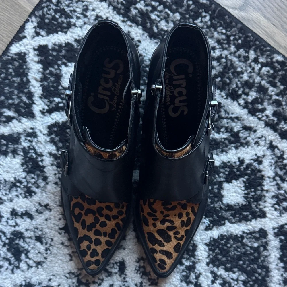 SAM EDELMAN Reese Pony Hair Leather
Ankle Boots - Picture 7 of 8